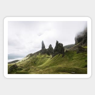 Old man of Storr in Scotland - Landscape Photography Sticker